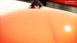 1girls 3d animated belly belly_expansion breasts danganronpa dark-skinned_female dark_skin female female_only grey_eyes imbapovi inflated_belly inflation owari_akane pool pussy rubbing_belly solo solo_female sound tagme thick_thighs video wide_hips