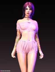 chloe (greenish) from slushe (website) by greenish purple
