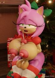 3d 3d_(artwork) amy_rose anthro autopaizuri bow breast_grab breasts christmas christmas_headwear christmas_lights christmas_outfit christmas_tree cum cum_on_breasts cum_on_face diag34k dickgirl ejaculation futanari grabbing_own_breast huge_breasts huge_cock jingle_belle_amy open_mouth orgasm orgasm_face sega solo solo_futa sonic_(series) sonic_forces_speed_battle sonic_the_hedgehog_(series) thick_thighs thighhighs