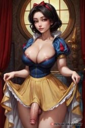 1futa ai_generated disney disney_princess flaccid flaccid_penis futa_only futa_sans_pussy futanari huge_cock intersex naikedart nipple_peek seductive_look skirt_lift snow_white_(disney) snow_white_and_the_seven_dwarfs_(1937_film) solo solo_futa stable_diffusion