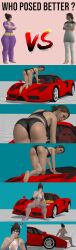 3d 3d_model ass ass_focus barefoot big_feet bikini black_bikini black_panties blue_bikini body_difference car chubby chubby_female comparing comparison contest curled_toes detroit:_become_human eating eyewear fat_girl fat_vs_skinny feet ferrari foot_fetish foot_focus glasses hamburger kara_(detroit:_become_human) legs mei_(overwatch) one_piece_swimsuit overwatch overwatch_2 petite_body petite_feet petite_female pizza posing posing_for_picture red_car skinny skinny_girl small_feet soles sports_bra sports_car toenails toes xnalara xps