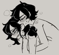 1boy 1girls ambiguous_penetration andrew_graves ashley_graves big_breasts bite_mark biting_lip blood_related blush breasts brother_and_sister choker doggy_style female from_behind implied_sex incest jigi_jigi_0 male sketch tears the_coffin_of_andy_and_leyley