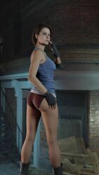 3d jill_valentine kyle_phalanx no_pants panties pantsless resident_evil underwear