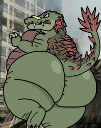 anthro ass big_ass big_butt butt crocodile fat fat_ass fat_butt female giantess huge_ass huge_butt lizzie_(rampage) macro macro_female micro micro_on_macro missingno-54 monster overweight overweight_female rampage_(film) rampage_(game)