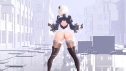 1girls 3d animated ass ass_expansion ass_shake female female_only huge_ass nier:_automata no_sound prevence solo solo_female tagme twerking video yorha_2b