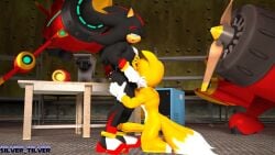 3d 3d_animation anal anal_sex animated anthro ball_fondling balls blowjob cum cumshot deepthroat duo erection fondling_balls gay gay_sex handjob male no_sound orgasm penis sex shadow_the_hedgehog silvertilver sonic_(series) tagme tails video