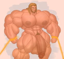 1boy abs asgardian biceps bodybuilder chris_hemsworth excessive_muscles flaccid gab_art human human_only hyper hyper_balls hyper_genitalia hyper_muscles hyper_penis light-skinned_male light_skin male male_focus male_only marvel marvel_cinematic_universe muscle muscles muscular muscular_arms muscular_ass muscular_back muscular_legs muscular_male muscular_thighs nipples nude pecs restrained solo solo_male thor:_love_and_thunder thor_(marvel) thor_(series) veins veiny_penis you_flicked_too_hard_dammit