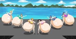 6+girls ayase_eli breasts_bigger_than_head huge_breasts hyper hyper_pregnancy kousaka_honoka love_live! minami_kotori pregnant ready_to_pop sonoda_umi spooky-gh0st swimsuit toujou_nozomi yazawa_nico