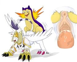 anus claws close-up crossover digimon furry large_breasts nelsonnoir nerfertimon pokemon pokemon_(species) pokemon_gsc pussy straight tail typhlosion vaginal_penetration white_fur