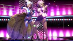 2girls animated big_breasts breasts female_only gyrating huge_breasts large_breasts milf ran_yakumo sound stripper_pole tagme taka84 thick_thighs touhou video yukari_yakumo