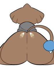 anthro ass_focus ass_view hitmonre hitmontop hoodie jamvcr large_ass pokemon pokemon_gsc sitting