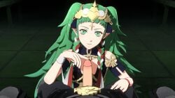 1boy 1girls byleth_(fire_emblem) byleth_(fire_emblem)_(male) female fire_emblem fire_emblem:_three_houses male overused23 penis pov sample sitting sothis_(fire_emblem) tapping throne throne_sex touching_penis