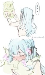 ... animal animal_penis animal_sexualization animalization artist_name assertive_female baby_animal bang_dream! bang_dream!_it's_mygo!!!!! black_ribbon blue_hair blush borderless_panels canine chinese_commentary closed_eyes clothed_sex commentary_request dog_penis fellatio female flying_sweatdrops genderswap_(ftm) green_dog green_fur hair_ribbon highres holding holding_animal lifting_animal long_hair long_sleeves nose_blush notice_lines oral penis puppy ribbon rule_63 shirt sidelocks simple_background size_difference sleeve_cuffs small_penis sound_effects spoken_ellipsis straight sweatdrop togawa_sakiko translation_request twitching twitter_username two-handed two_side_up u_u uncensored wakaba_mutsumi white_background white_shirt white_sleeve_cuffs yellow_eyes yukikuma_(yukikuma_018) zoophilia