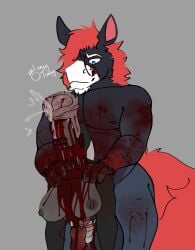 all_the_way_through animal_genitalia animal_penis anthro asphyxiation bisected blood blood_from_mouth blood_in_mouth bodily_fluids breasts carrying_another death decapitation duo equid equine equine_genitalia equine_penis female forced genital_fluids genitals gore guts hi_res horse intestines killing luneytuney male male/female mammal necrophilia nosebleed organs partial_decapitation penetration penis precum rape reptile scalie sex snuff wound_penetration