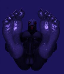 3d_(artwork) animal_humanoid balls big_penis blender_(artwork) digital_media_(artwork) epic_games feet foot_focus fortnite genitals glistening glistening_feet humanoid humanoid_genitalia humanoid_penis lizard_humanoid male muscular muscular_male penis reptile reptile_humanoid scalie scalie_humanoid solo tbagbtw thunder_(fortnite) tongue tongue_out