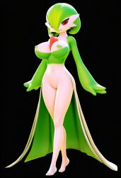 3d 3d_(artwork) ai ai_art ai_generated gardevoir novelai