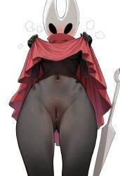 1girls ai ai_generated big_ass big_butt black_body black_skin blue_pussy bubble_ass bubble_butt bug bug_girl female godd3ss hollow_knight hornet_(hollow_knight) large_ass large_butt low-angle_view pussy silksong