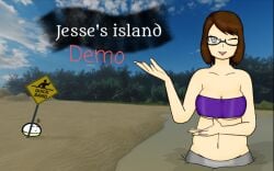 1girls beach big_breasts chubby chubby_female female game island jess_(muddyjess) muddyjess no_eyebrows quicksand roblox roblox_avatar self_upload sinking tagme tubetop winking winking_at_viewer