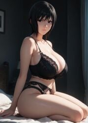 1girls 2d ai_generated ass big_ass big_breasts black_eyes black_hair boruto:_naruto_next_generations bra breasts breasts_bigger_than_head curvaceous curvaceous_female curvaceous_figure curvy curvy_figure female high_quality hourglass_figure huge_breasts inviting_to_sex large_breasts light-skin light-skinned_female lingerie lips mature mature_female mature_woman medium_hair milf milf-master mommy naruto naruto_(series) naruto_shippuden pale-skin pale-skinned_female panties posing sagging_breasts seductive seductive_look sexy_pose shiny_skin shizune short_hair stable_diffusion tagmeo thick_ass thick_butt thick_thighs thighs underwear wide_hips