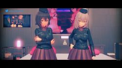 2boys 2girls 3d 3d_animation akira_brave777 animated areolae bed bedroom black_hair blonde_hair blowjob blue_eyes bouncing_breasts bra breasts breasts_out brown_eyes clothed cum cum_on_body dripping dripping_cum fellatio female female_focus ffmm ffmm_foursome foursome girls_und_panzer hat indoors itsumi_erika longer_than_30_seconds longer_than_one_minute male mask masked masked_male mmff mmff_foursome moaning nipples nishizumi_maho oral oral_sex panties panties_aside penetration penis penis_in_mouth penis_in_pussy pussy sex shirt shirt_up skirt skirt_up sound sucking sucking_penis tagme thighs twitter_username ugly_bastard underwear vaginal_penetration vaginal_sex video watermark