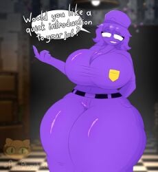 purple girl from five nights at freddy's by plumkinplumchime