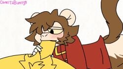 2d animated anthro ass bad_anatomy bad_animation bellhop blowjob blush canelitabunny dark_deception dark_deception:_chapter_1 dark_deception:_chapter_2 flipaclip furry gay gold_watchers monkey murder_monkey sound sound_effects tagme video