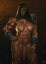 1futa 2020s 2022 abs alternate_version_available areolae armband armor big_breasts big_penis breasts cum cum_on_breasts dark-skinned_female dark-skinned_futanari elden_ring erect_nipples flaccid fromsoftware futa_only futanari hand_on_hip headband headwear highres human justsomenoob large_breasts mostly_nude muscles muscular muscular_futanari muscular_thighs nepheli_loux nipples nude painting_(artwork) patreon_reward penis quads shoulder_armor solo standing sweat sweatdrop vein veins veiny_muscles wet_skin