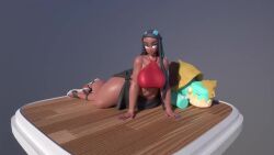 1girls 3d animated big_ass big_breasts drednaw female human nessa_(pokemon) no_sound pokemon pokemon_ss tagme turntable_(animation) usukeninja video