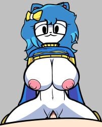 1boy 1boy1girl 1girls :3 akira_(friday_night_funkin) alexis_(keno9988) animated anthro arms big_breasts big_nipples black_eyes black_glasses black_nose black_outline blue_and_blue_clothing blue_clothing blue_ears blue_hair breasts chest clothed_female_nude_male clothing ears eyes female female_anthro female_only friday_night_funkin friday_night_funkin_mod glasses grey_background hair human keno9988 legs light-skinned_male light_skin looking_at_viewer male male/female male_human male_human/female_anthro male_pov nipples no_bra nose outline penis penis_in_pussy pink_inner_ear pink_inner_pussy pink_nipples pov pussy sex shoulders tagme vaginal_penetration vaginal_sex white_breasts white_chest white_face white_legs wide_hips yellow_clothing