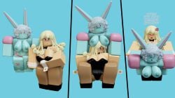 2girls 3d bunny_girl bunnysuit dirty_deeds_done_dirt_cheap female_focus female_only funny_valentine genderswap_(mtf) jojo's_bizarre_adventure roblox rule_63 stand_(jjba) steel_ball_run yuri