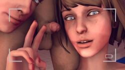 1boy 2girls 3d camera chloe_price erection ffm_threesome life_is_strange looking_at_camera looking_at_viewer male max_caulfield peace_sign penis ponkosfm recording selfie sfm small_penis small_penis_adoration small_penis_humiliation testicles unseen_male_face