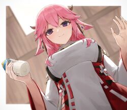 yae miko from genshin impact by ebiri