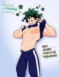 1boy abs biceps big_muscles bodybuilder bulge fit fit_male flaccid huge_muscles izuku_midoriya kingdom_velvet male male_focus male_only muscle muscles muscular muscular_arms muscular_back muscular_legs muscular_male muscular_thighs my_hero_academia nipples pecs solo solo_focus solo_male strong veins veiny_muscles veiny_penis