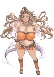 1girls alternate_breast_size big_breasts breast_grab breasts breasts_out brown_hair brown_skin busty cavewoman curvaceous curves curvy curvy_body curvy_female curvy_figure cyberkaku female female_focus female_only huge_breasts large_breasts long_hair nude nude_female pokeball pokemon pokemon_professor pokemon_sv professor_sada_(pokemon) thick_thighs thighs underboob voluptuous