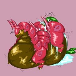 horns hose hose_in_butt hose_inflation hyper hyper_belly inflation liquid_inflation pokemon pokemon_(species) scolipede tagme water_inflation woompwoop