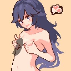 1girls 2d 2d_animation animated blue_eyes blue_hair breasts completely_nude cum cum_on_face facial female female_focus fire_emblem fire_emblem_awakening grabbing_own_breast heart long_hair lucina_(fire_emblem) male momiahair naizuri nintendo nipples nude nude_female paizuri pixel_animation pixel_art small_breasts solo_focus tiara