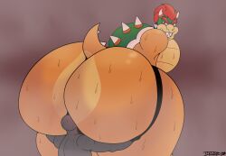 anon ass ass_smothering ass_worship bara big_ass big_butt bowser bubble_ass bubble_butt butt_smother butt_worship dilf fat_ass koopa male_on_male male_only mario_(series) nintendo plump_ass smothering smothering_ass strapped strapped_to strapped_to_ass strapped_to_butt sweat sweating sweaty sweaty_ass sweaty_body sweaty_butt turtle worship worshiping