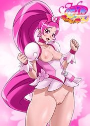 bow censored clothing cure_blossom heartcatch_precure! heartcatch_pretty_cure! high_resolution magical_girl oreteki precure pretty_cure small_breasts tsubomi_hanasaki