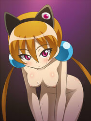 alisa_southerncross animal_ears arisa_southerncross ass awa blonde_hair blush breasts cat_ears censored keroro_gunsou large_breasts nebula_(keroro) nipples red_eyes tied_hair twintails