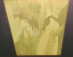 2d all_fours animated blush breast_grab breasts censored fingering glasses izumi_fuko kirisawa_rei lowres multiple_males nipples tokumu_sousakan_rei_&_fuko