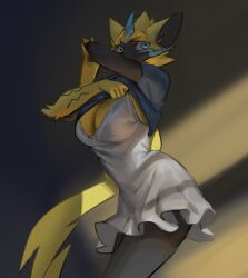 2d austinarts4 big_breasts breasts female female_only furry furry_female furry_only pokémon_(species) pokemon tagme zeraora