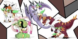 2017 5boys aerodactyl anal anthro cradily dinosaur furry labcoat leafeon lycanroc male_only mega_aerodactyl nelsonnoir nintendo penis pokemon pokemon_dppt pokemon_rgby pokemon_rse pokemon_sm tentacle tyrantrum