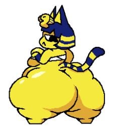 ankha from animal crossing by chubbykits