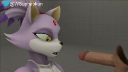 1boy 1girls 3d animated anthro athletic_female blaze_the_cat blowjob disembodied_penis duo duo_focus fellatio fuckgirl fur furry human large_breasts large_penis light-skinned_male light_skin no_sound oral oral_penetration oral_sex sega sex sonic_(series) source_filmmaker tagme video wsuphapkun