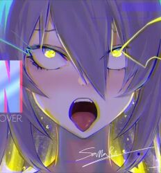 1girls ahe_gao ahegao edit edited editedimages effects glitch hololive hololive_indonesia moona_hoshinova purple_hair samara70461288 tongue tongue_out virtual_youtuber yellow_eyes