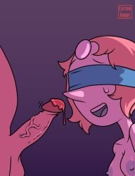 1boy 1girls blindfold cottndandy cottondandy erect_penis erection gem_(species) human humanoid pearl_(steven_universe) steven_universe