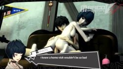 1boy 1girls 3d 3d_(artwork) akira_kurusu animated areola atlus black_hair blue_hair cowgirl_position duo duo_focus feet hands_on_ass joker_(persona) large_ass large_breasts large_penis light-skinned_female light_skin looking_back looking_down looking_pleasured marcossfm marcovee4 mature_female medium_breasts megami_tensei nipple no_sound pale-skinned_female pale_skin persona persona_5 pubes pubic_hair red_eyes ren_amamiya sex shorter_than_10_seconds source_filmmaker tae_takemi vaginal vaginal_penetration vaginal_sex video voluptuous younger_male