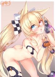 animal_ears ass blonde_hair breasts cum cum_in_mouth g41_(girls'_frontline) gmkj long_hair nude nude_female penis tears