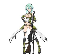 asada_shino female gun_gale_online sinon sword_art_online tagme transparent_background