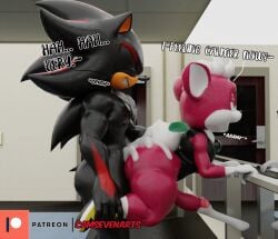 3d_(artwork) anal anal_orgasm anal_sex anthro ass bent_over big_butt black_body black_fur bodily_fluids bottomless camseven chip_(sonic) closed_eyes clothed clothing cum cum_in_ass cum_inside cum_on_butt cum_overflow cumshot digital_media_(artwork) duo ejaculation english_text erection eulipotyphlan from_behind_position fur genital_fluids girly gym hair half-closed_eyes hand_on_butt hands-free hedgehog hi_res male male/male male_penetrated male_penetrating male_penetrating_male mammal narrowed_eyes penetration red_body red_fur sega sex shadow_the_hedgehog side_view size_difference smile sonic_(series) sonic_the_hedgehog_(series) sonic_unleashed sweat teapot_(body_type) text thick_thighs topwear unknown_species watermark white_hair wide_hips wings